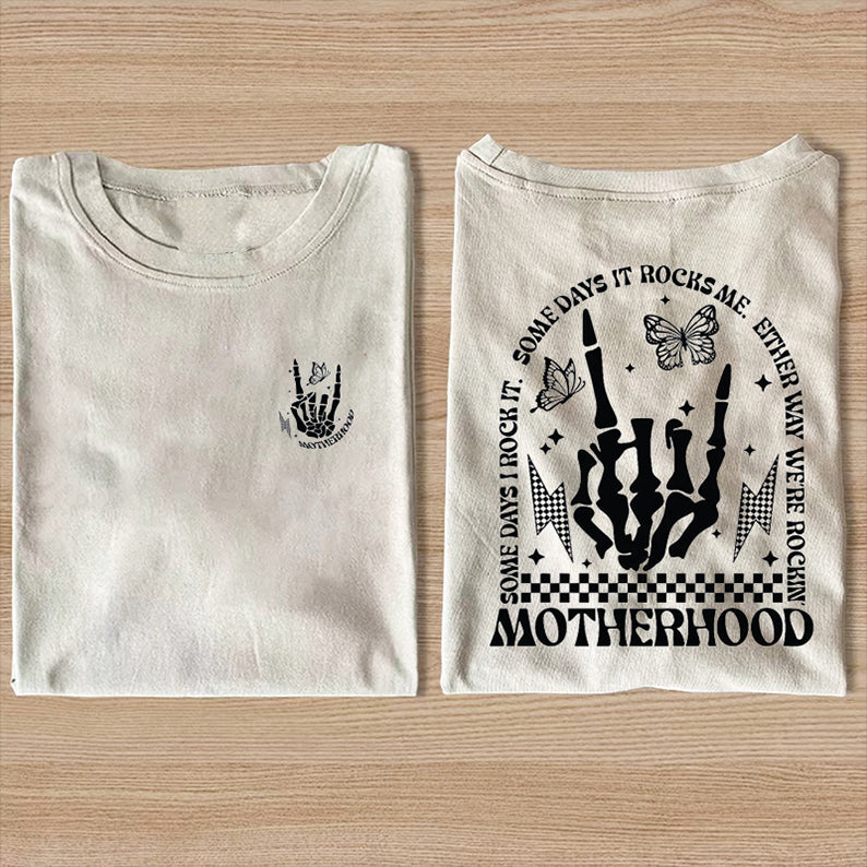 Motherhood Rock Skeleton T-shirt