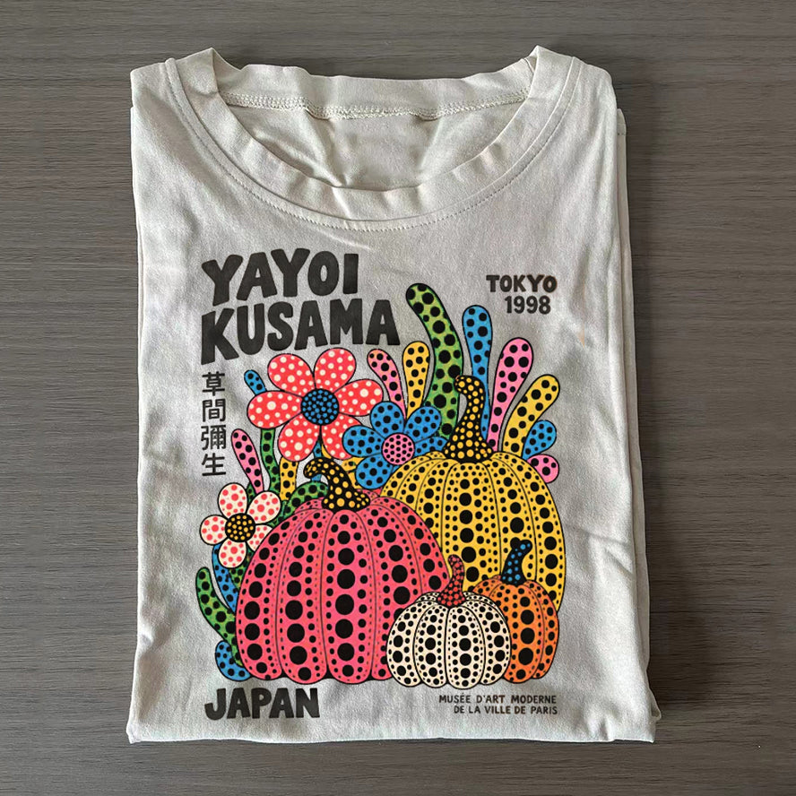 Retro Japanese Inspired Dot Art T-shirt