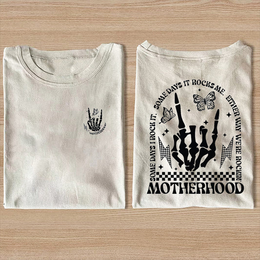 Motherhood Rock Skeleton T-shirt