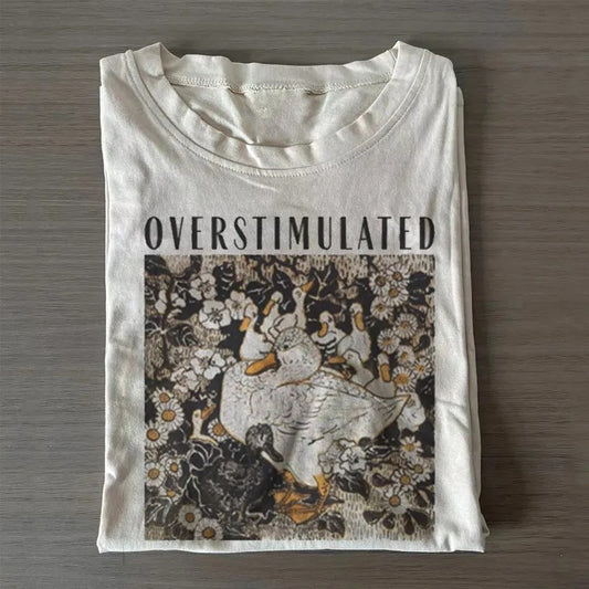 Overstimulated Mama Duck T-shirt