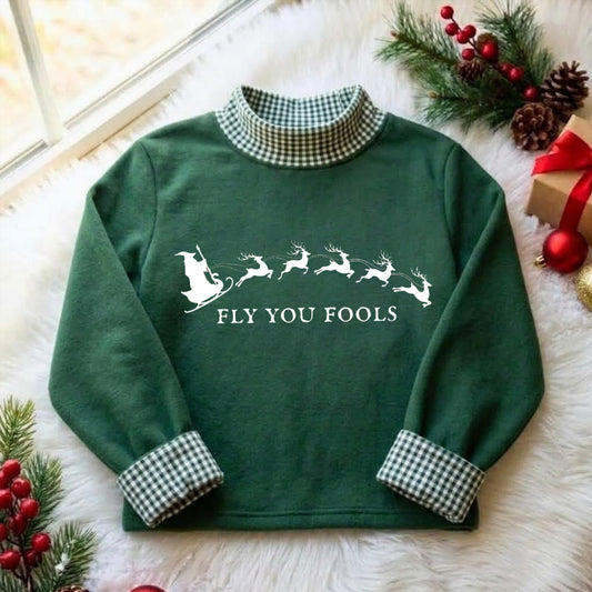 Funny Wizard Sleigh Christmas Sweatshirt