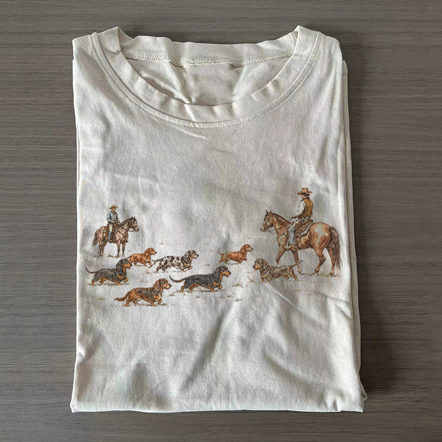 Vintage Country Wiener Dog Lover T-shirt